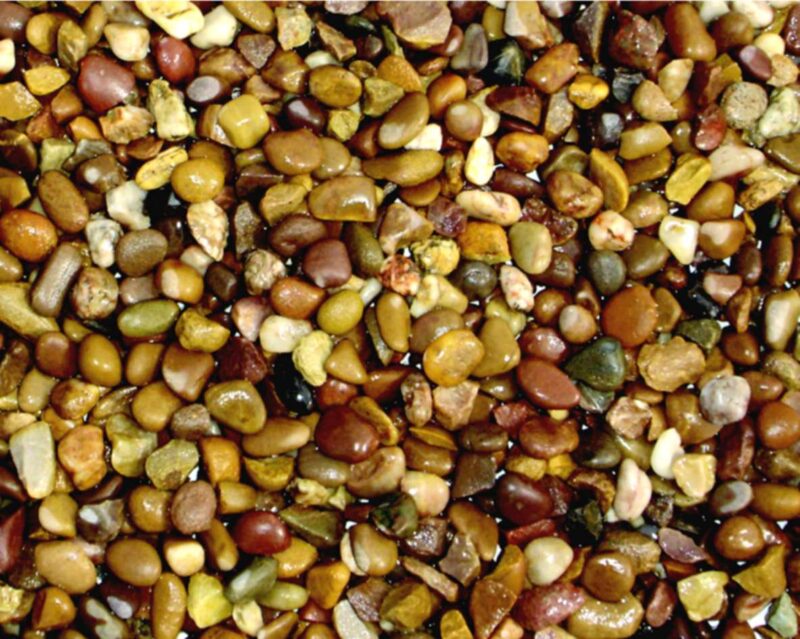 Pea gravel makes an excellent flooring material for greenhouses