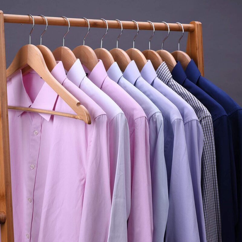 Solid Wood Hangers - Attractive Ideas For Closet Organization