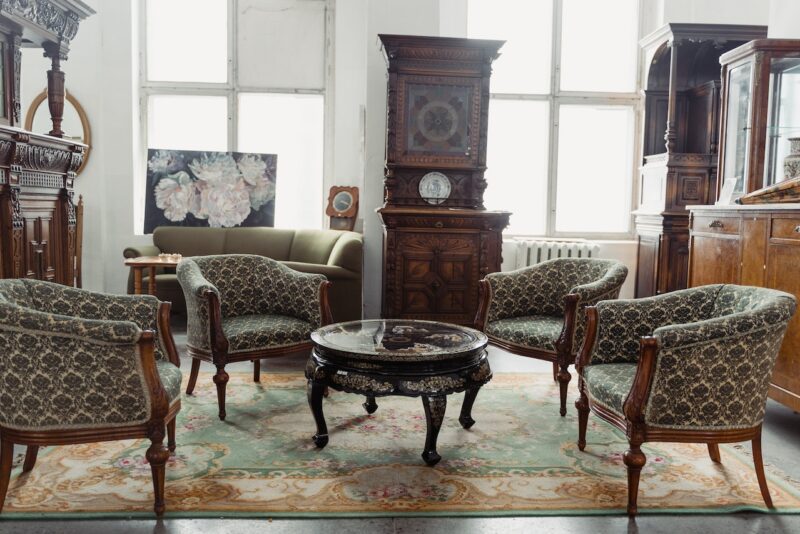 image - A store with vintage furniture you can use to update your home decor on a budget.